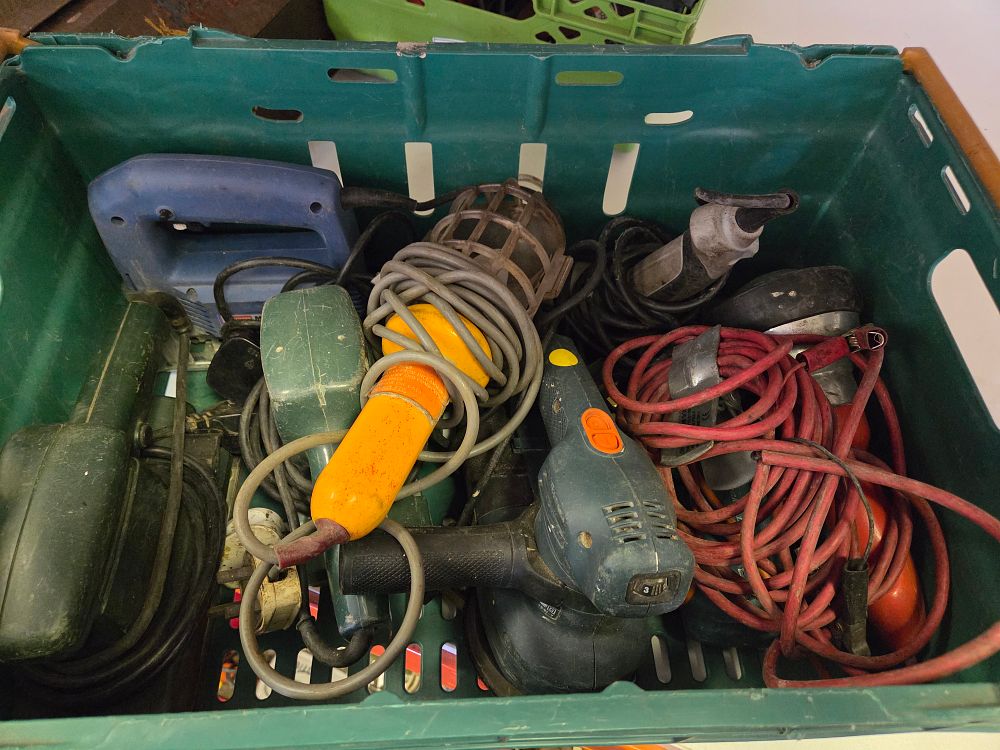 Lot 358 – An Assortment of Black & Decker and Mixed Brand Power Tools and Workshop Accessories w/o