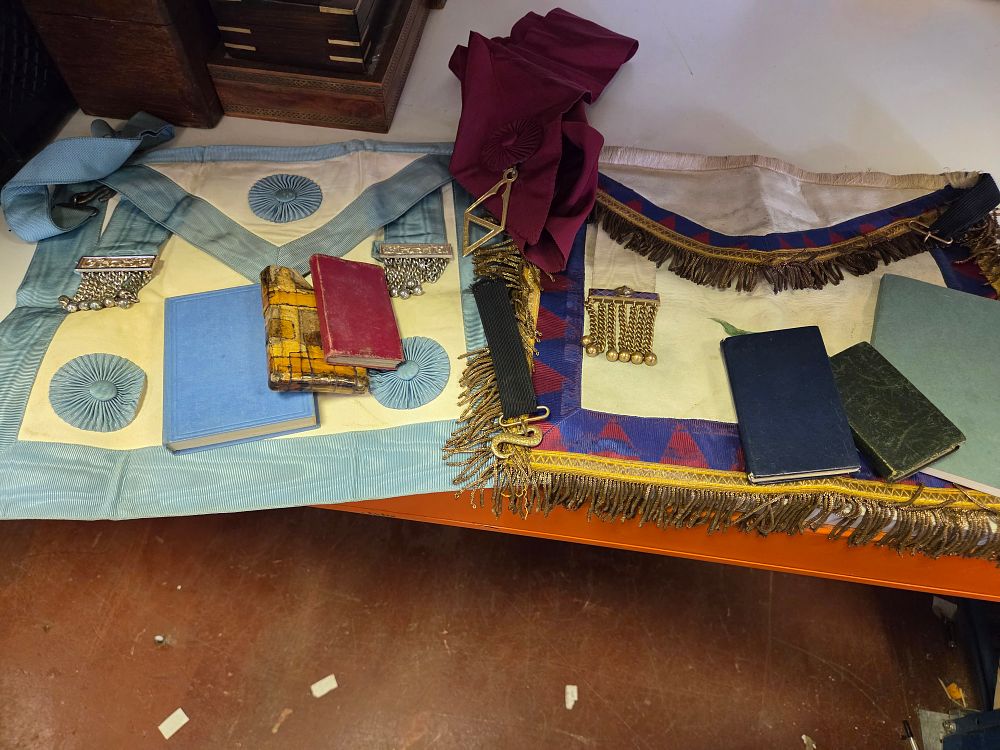 Lot 372 – A Collection of Mid-20th Century Masonic Regalia and Ephemera