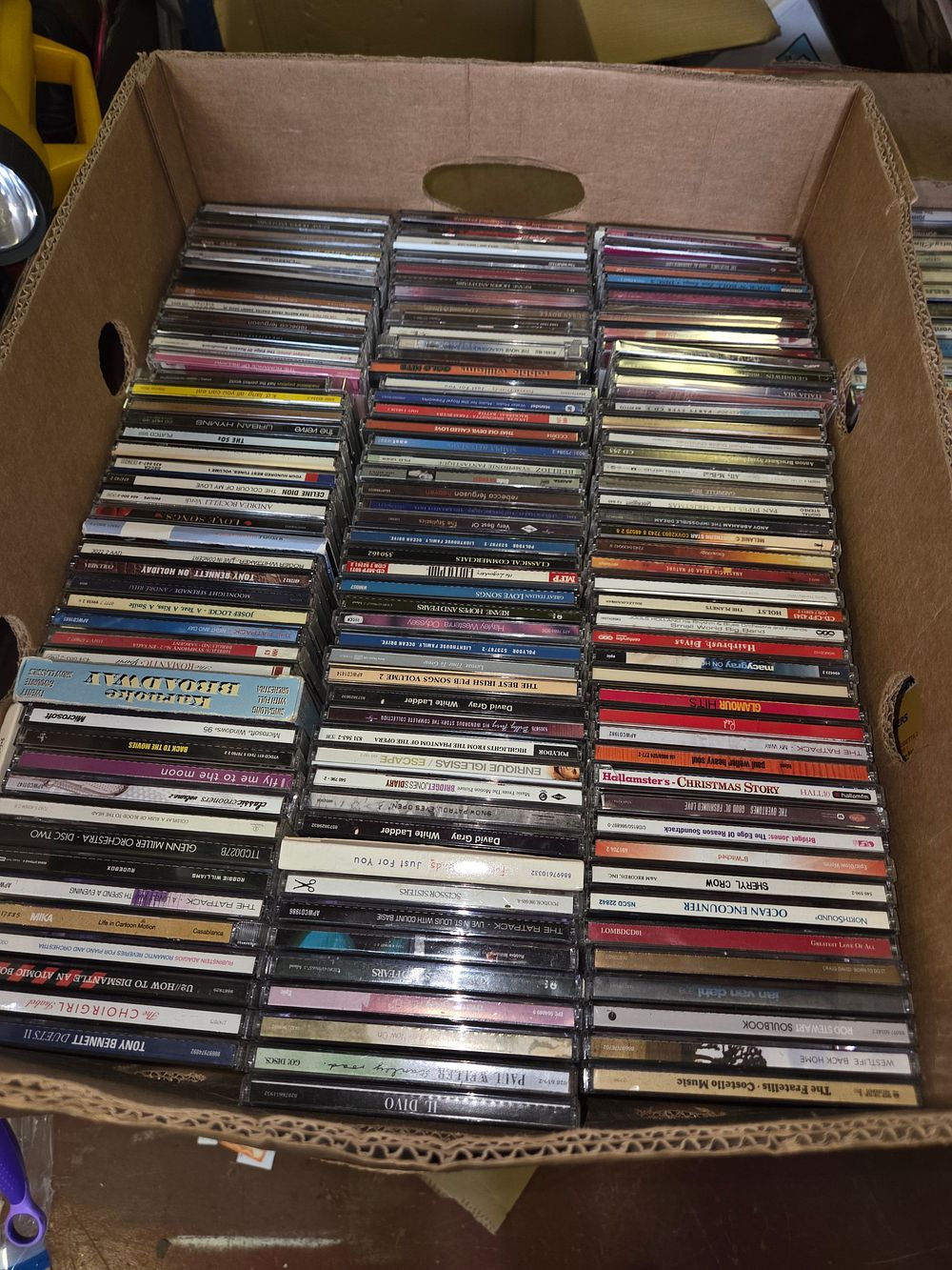 Lot 382 – A Large Collection of Audio CDs across Various Genres including Pop, Rock, Classical, and Vocal
