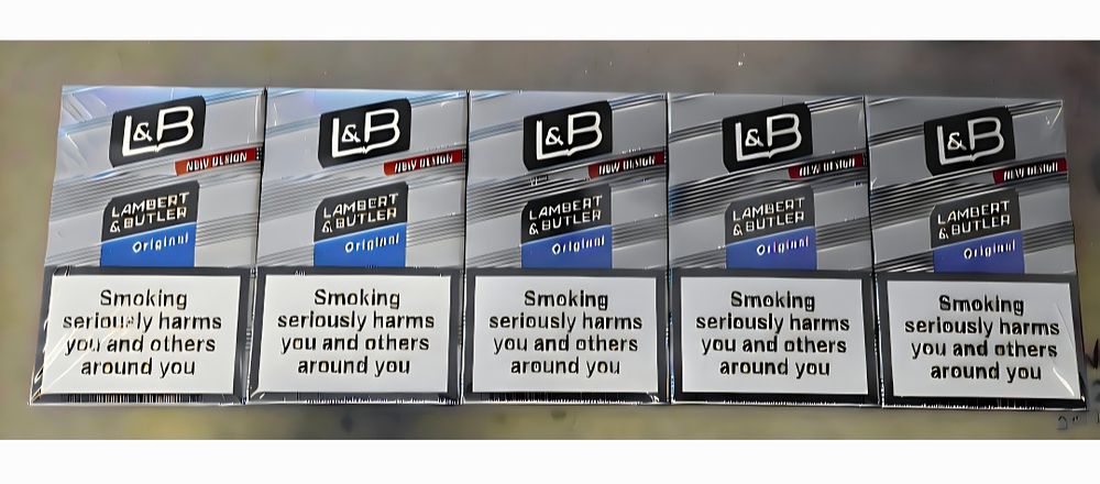 Lot 391 – A Sleeve of Lambert & Butler Original Silver Cigarettes