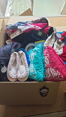 A Collection of Children's and Infant's Clothing and Footwear by F&F, Marks & Spencer, and 