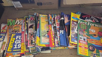 A Collection of Vintage UK Youth and Football Magazines including Fast Forward and Match, circa 1991