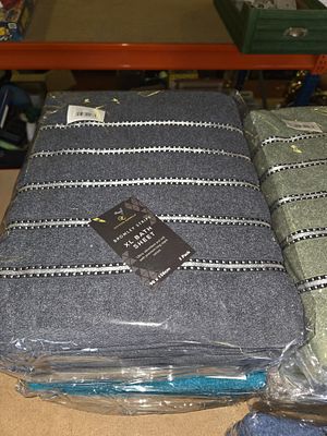 Three Bavano Cavalia Bromley Stripe Extra Large Cotton Bath Sheets