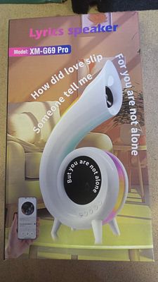 New XM-G69 Pro Lyrics Bluetooth Speaker and LED Lamp