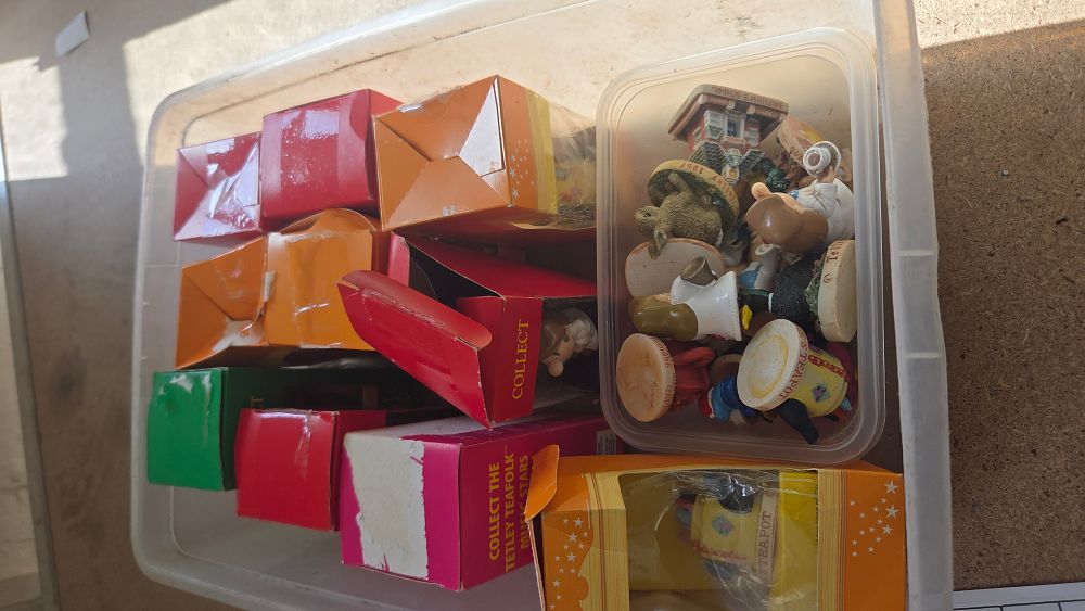 Lot 152 – A Collection of Tetley Tea Folk Promotional Figurines and Original Packaging