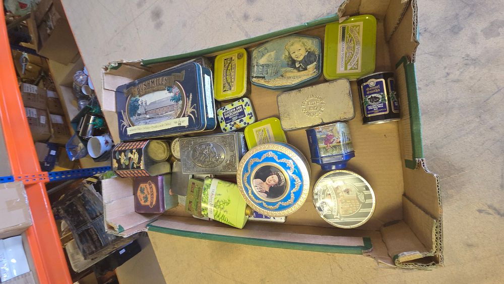 Lot 225 – An Assortment of Vintage British and Irish Advertising and Decorative Lithographed Tins