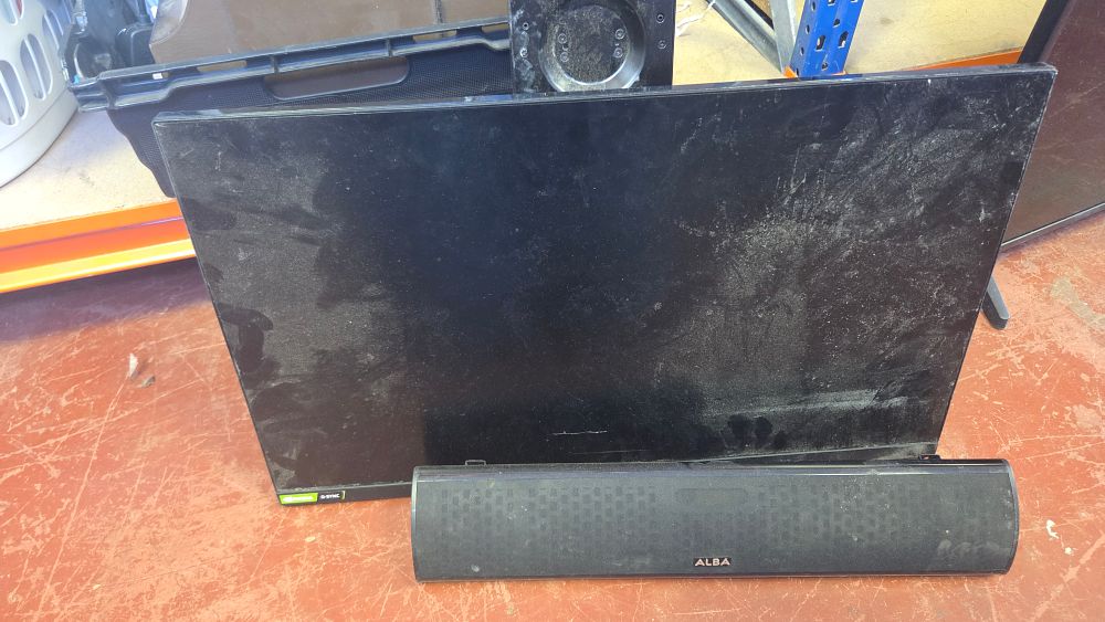 Lot 246 – An LG 27-inch QHD Gaming Monitor and an Alba Soundbar
