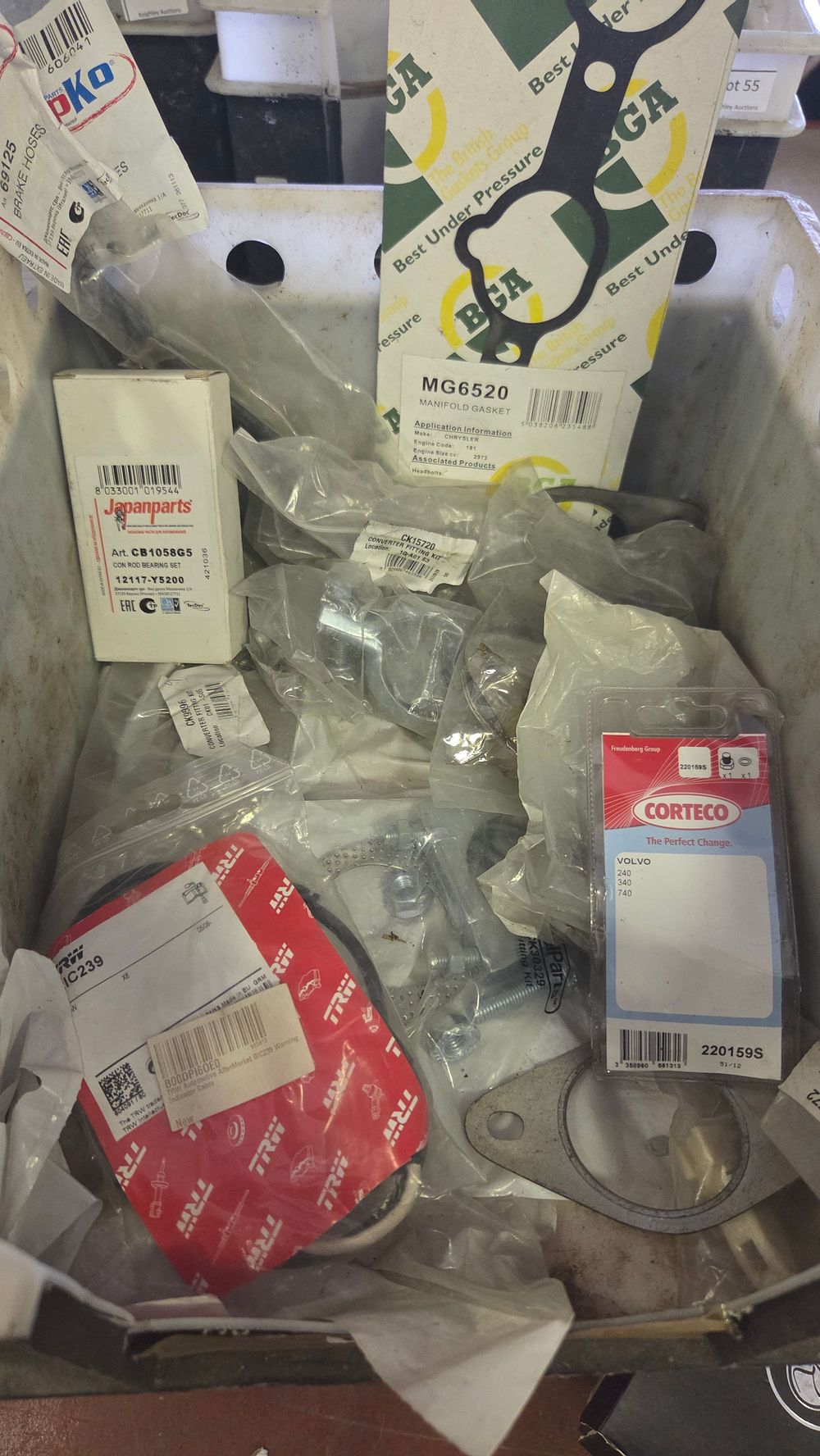 Lot 180 – A Collection of New Old Stock Automotive Replacement Parts including TRW, Corteco and BGA