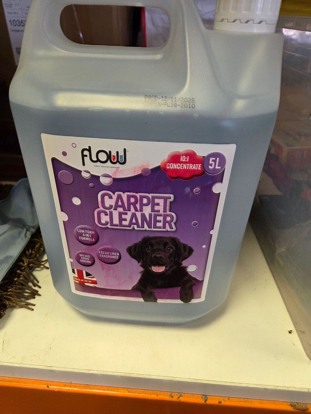 Lot 207 – Flow Pet Magic Carpet Cleaner 10:1 Concentrate 5 Litres