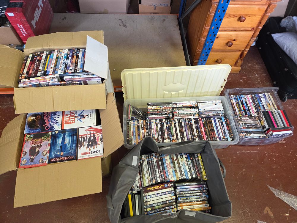 Lot 286 – A Large Collection of UK Region 2 Retail DVD Movies and Television Series