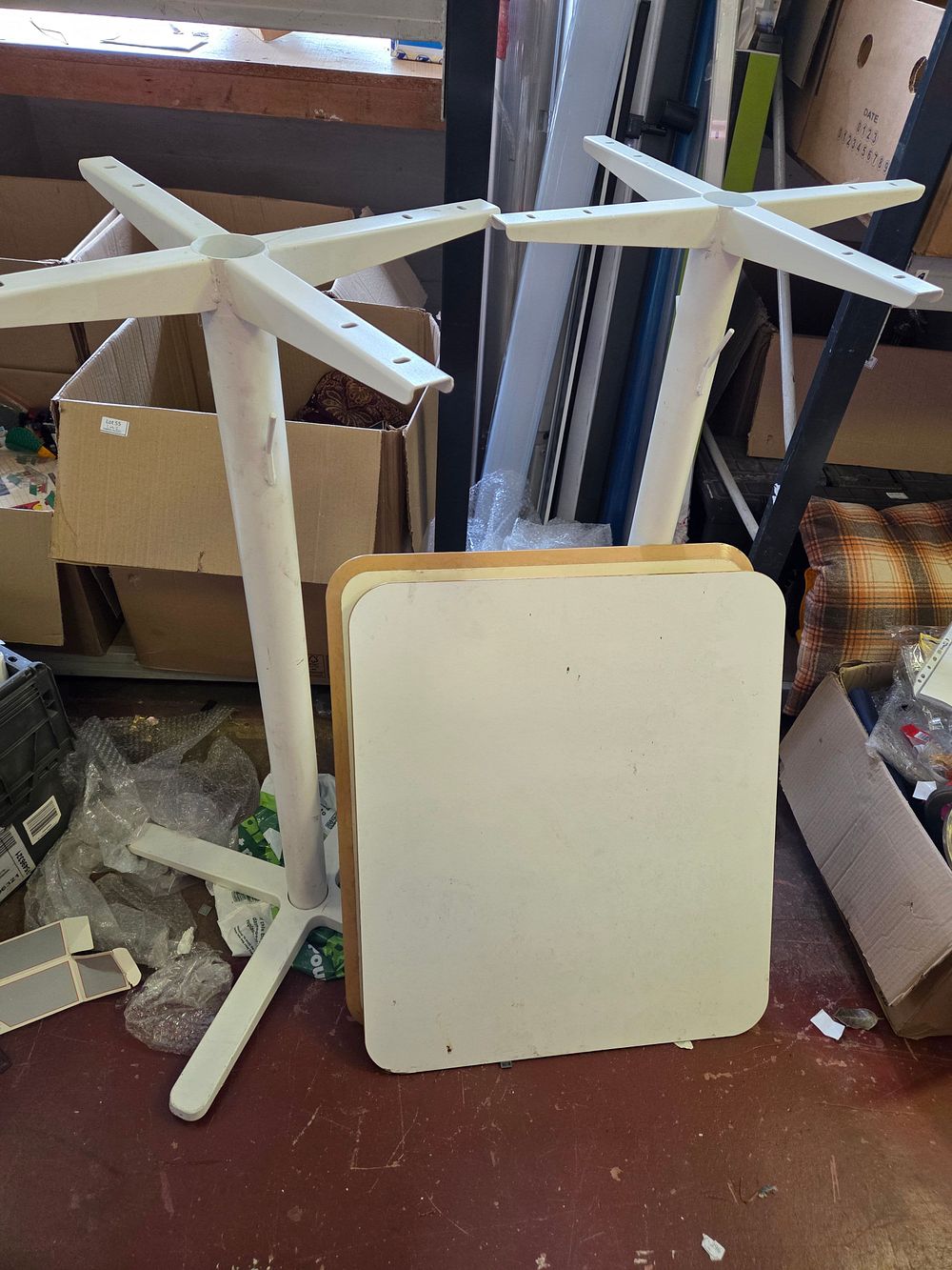 Lot 308 – 2 IKEA Billsta Pedestal Tables