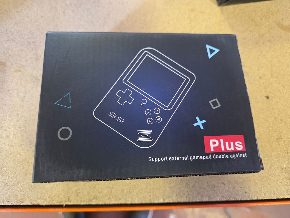 Lot 356 – Game Box Plus Retro Handheld Electronic Game Console in Original Box
