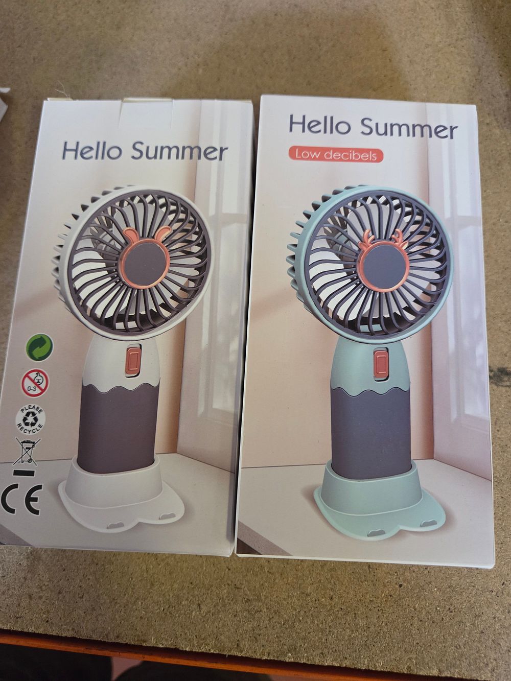Lot 358 – A Pair of Hello Summer Portable Handheld Fans