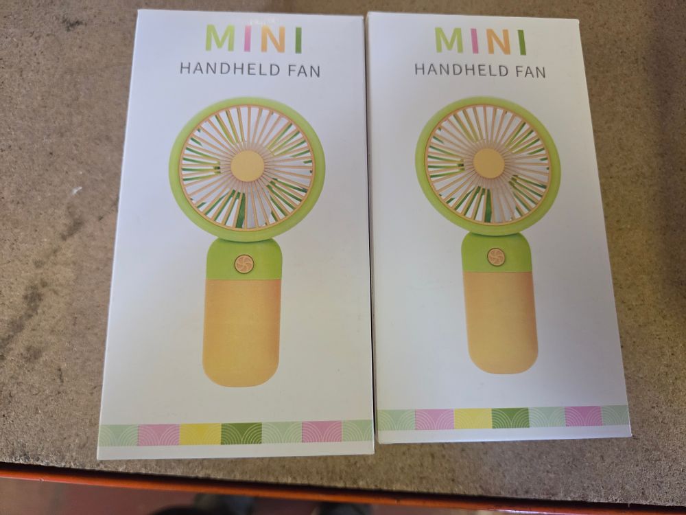 Lot 360 – A Pair of Mini Handheld Fans