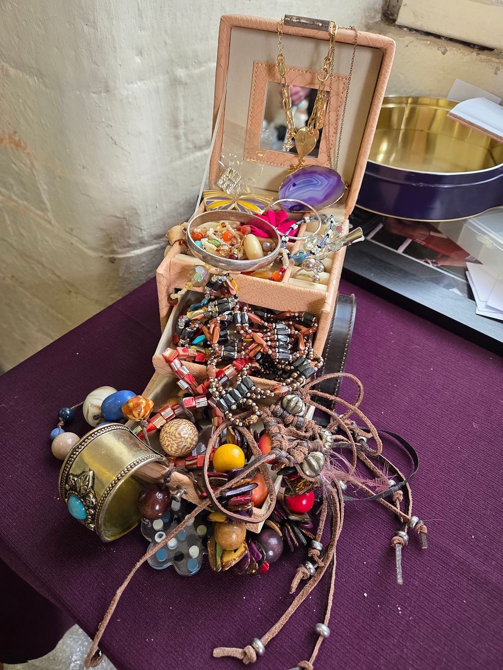Lot 600 – A Collection of Bohemian and Contemporary Costume Jewellery with Jewellery Case