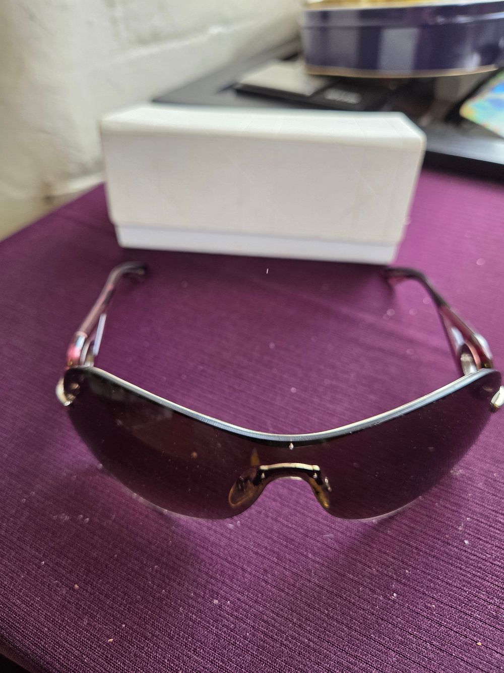 Lot 628 – A Pair of Christian Dior Ladies Shield Wrap-Around Sunglasses
