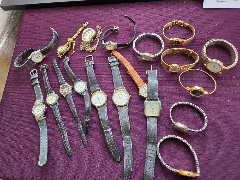 Lot 630 – A Collection of Approximately Nineteen Ladies Wristwatches and a Pendant Watch