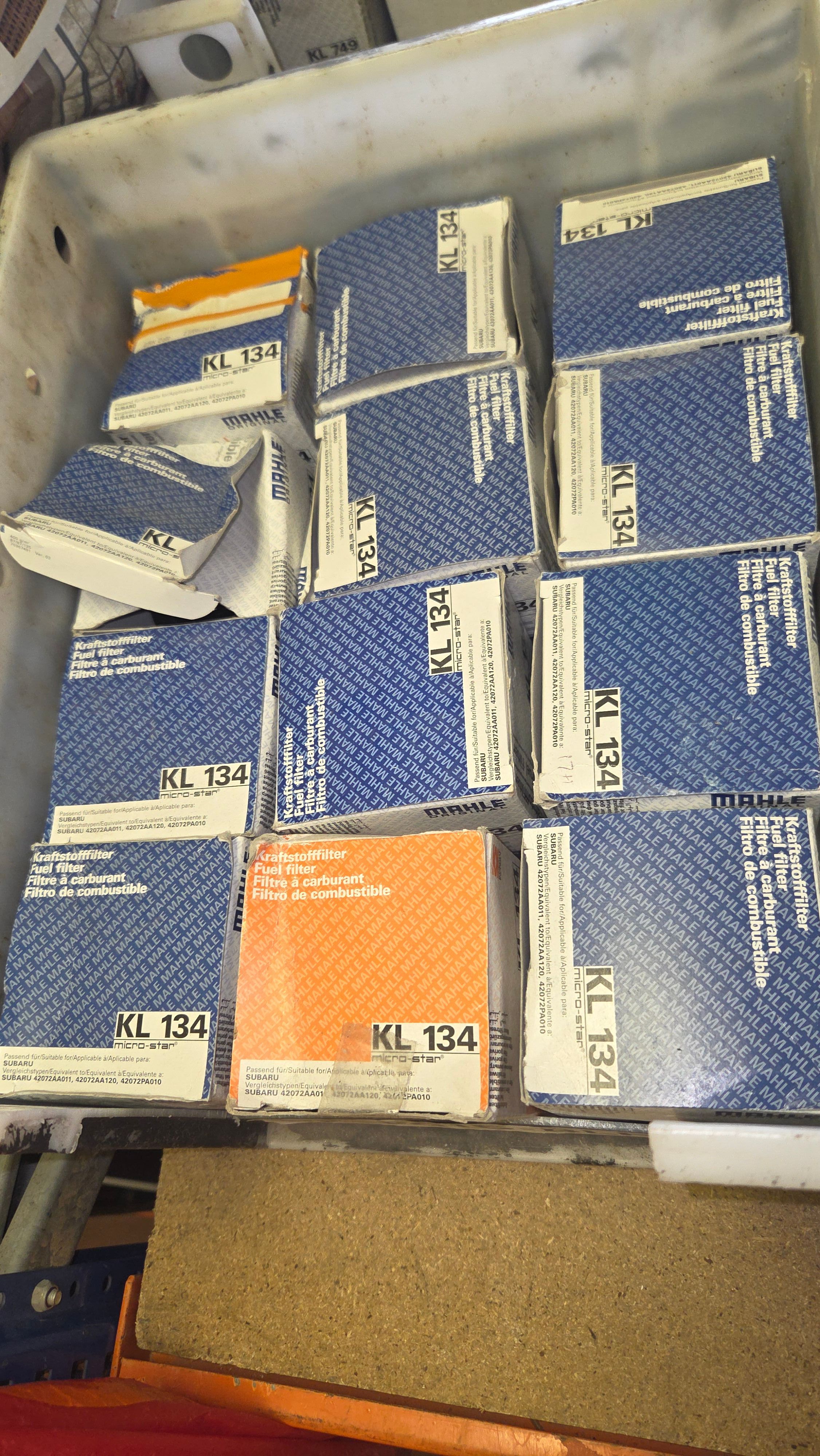 Mahle KL 134 Fuel Filters for Subaru
