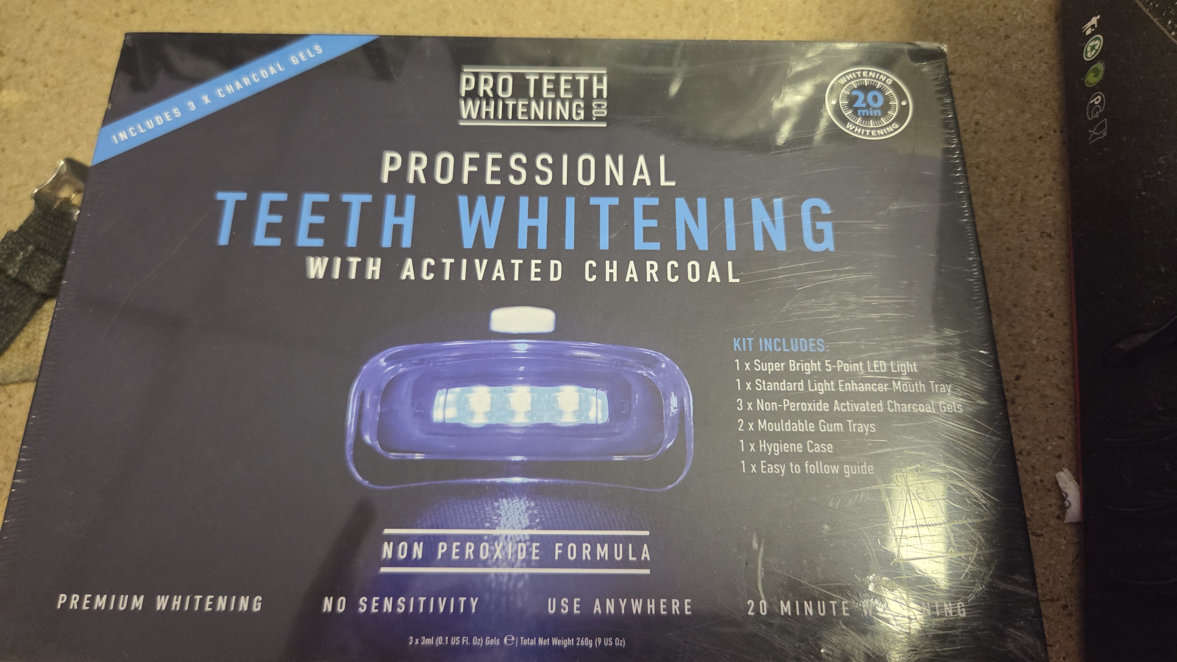 Pro Teeth Whitening Co. Professional Teeth Whitening Kit with Activated Charcoal