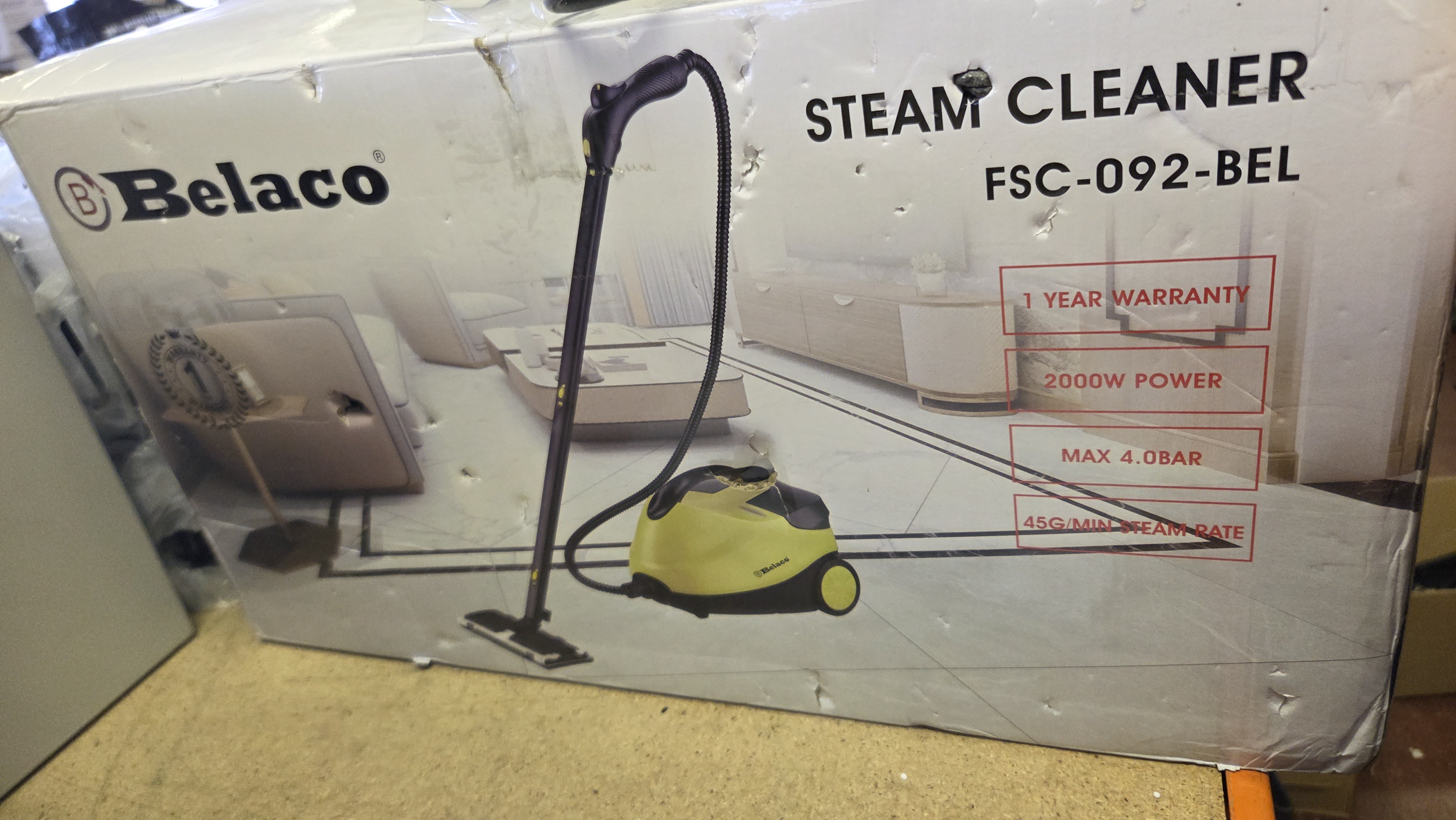Belaco FSC-092-BEL 2000W Multipurpose Steam Cleaner