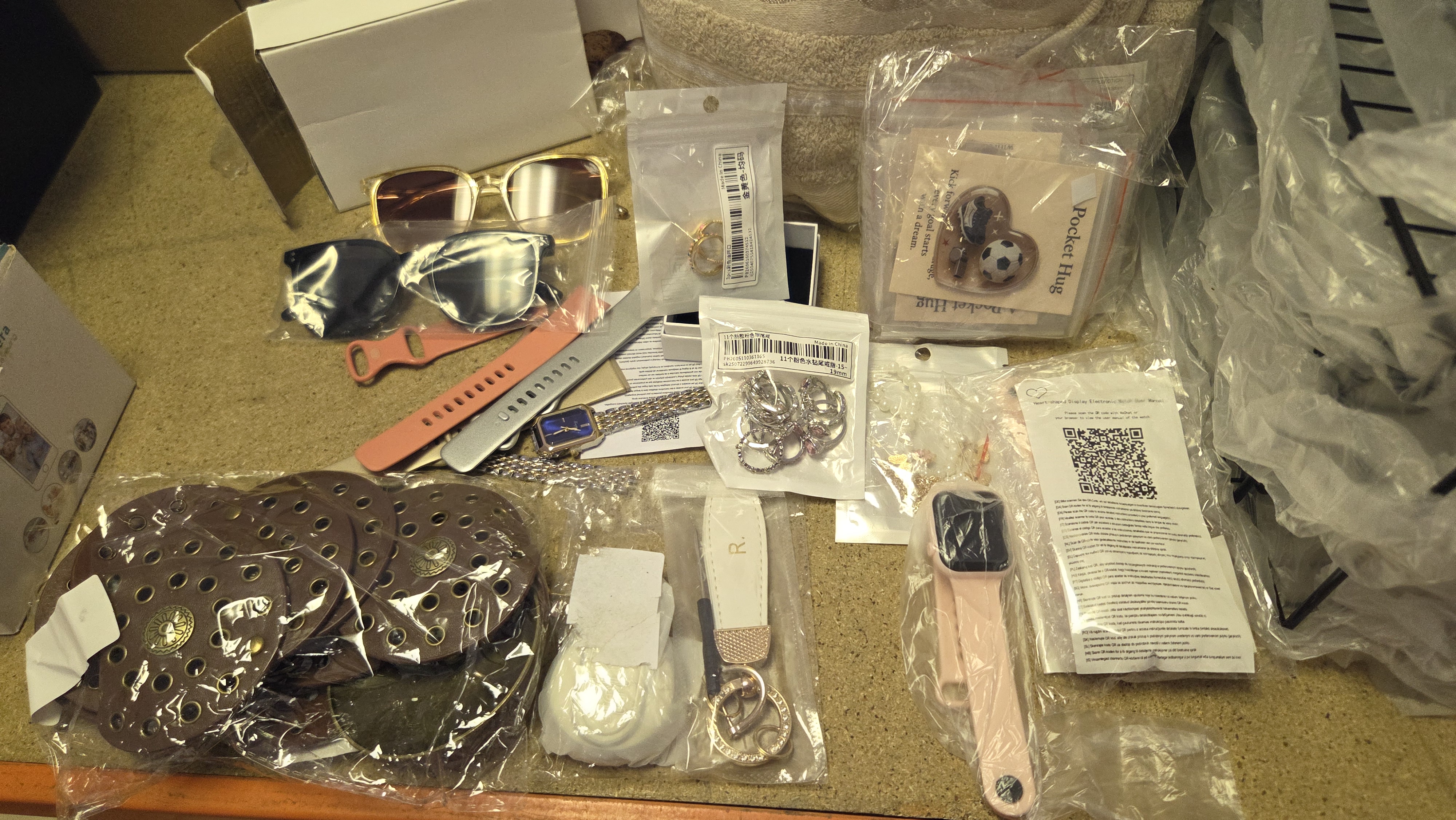 An Assortment of New Fashion Accessories, Jewellery, and Wristwatches