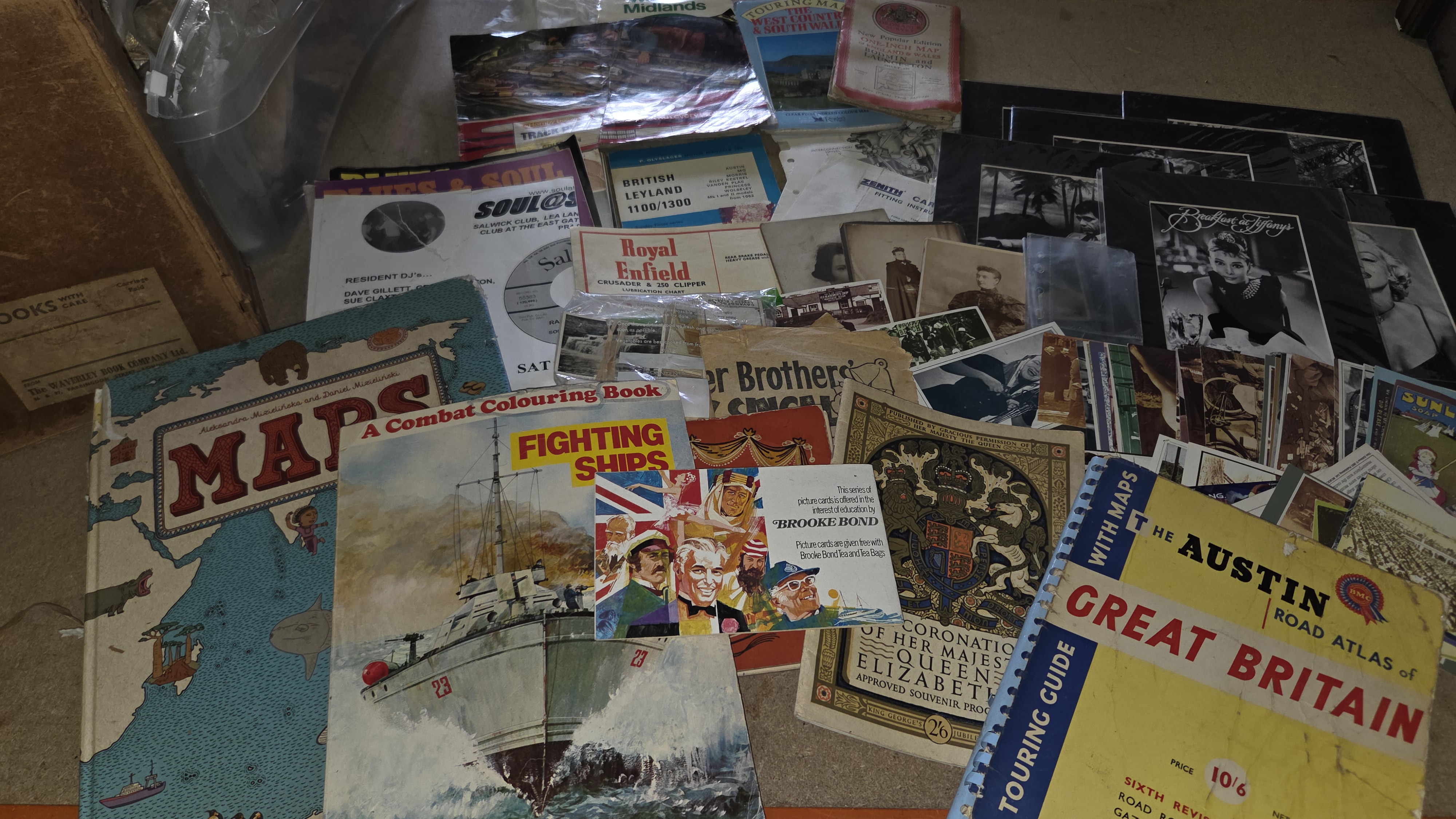 An Assortment of Vintage Ephemera, Books, Photographs, and Motoring Interest