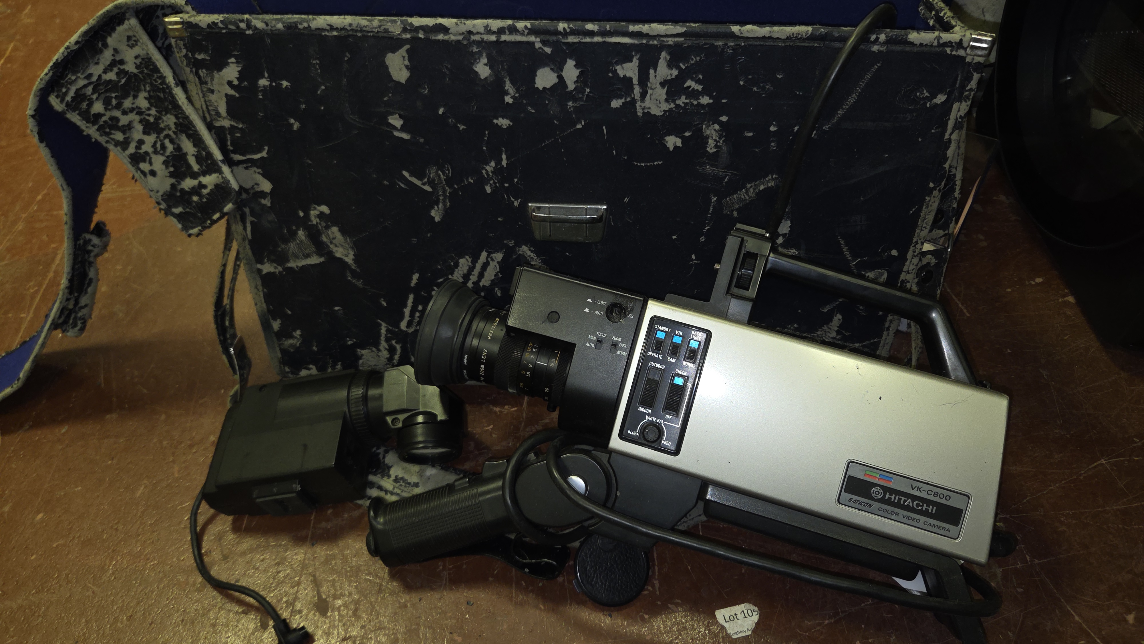 Hitachi VK-C800 Saticon Tube Colour Video Camera with Accessories and Case