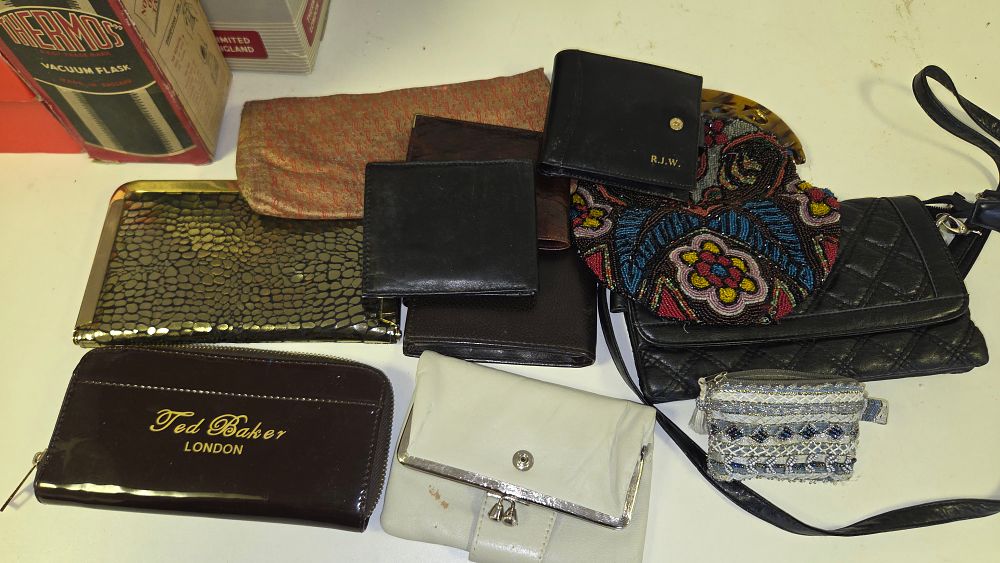Lot 197 – A Collection of Vintage and Modern Purses, Wallets, and Evening Bags including Ted Baker