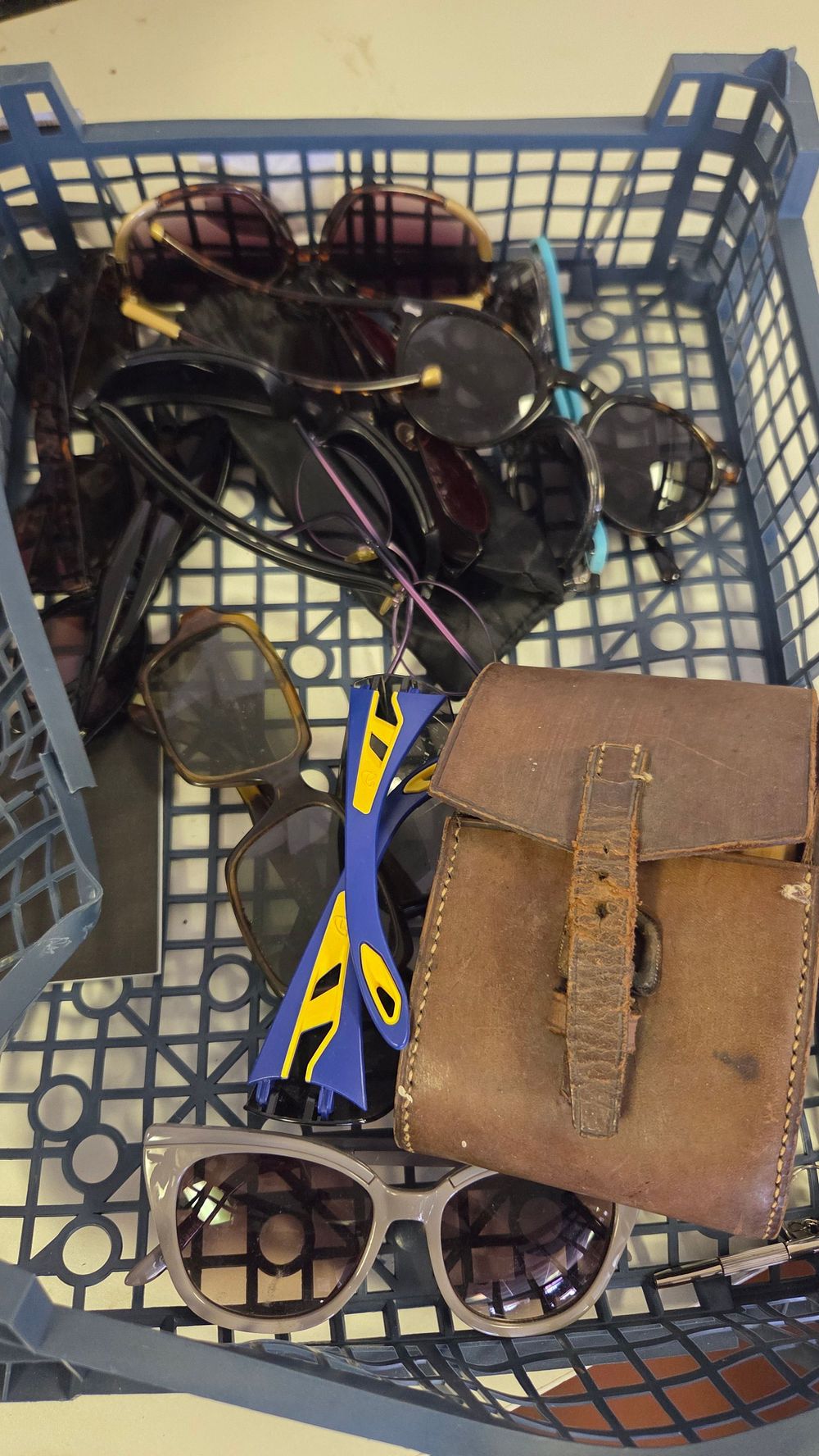 Lot 204 – An Assortment of Vintage and Contemporary Eyewear and a Leather Accessory Pouch