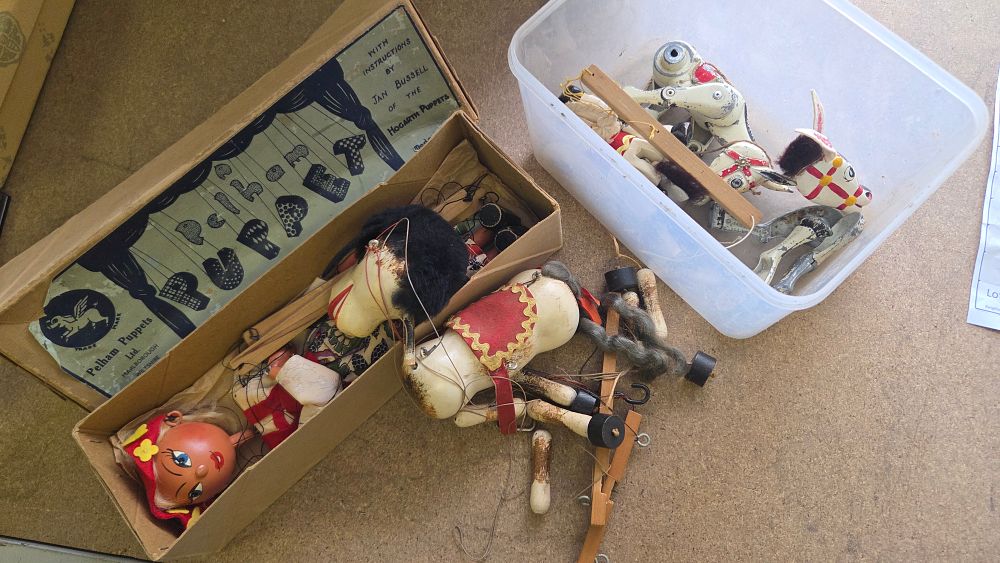 Lot 239 – A Collection of Vintage Pelham Puppets with Original Box