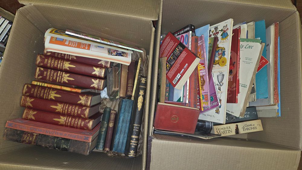 Lot 254 – Two boxes of Vintage and Contemporary Books, Magazines, and Paper Ephemera