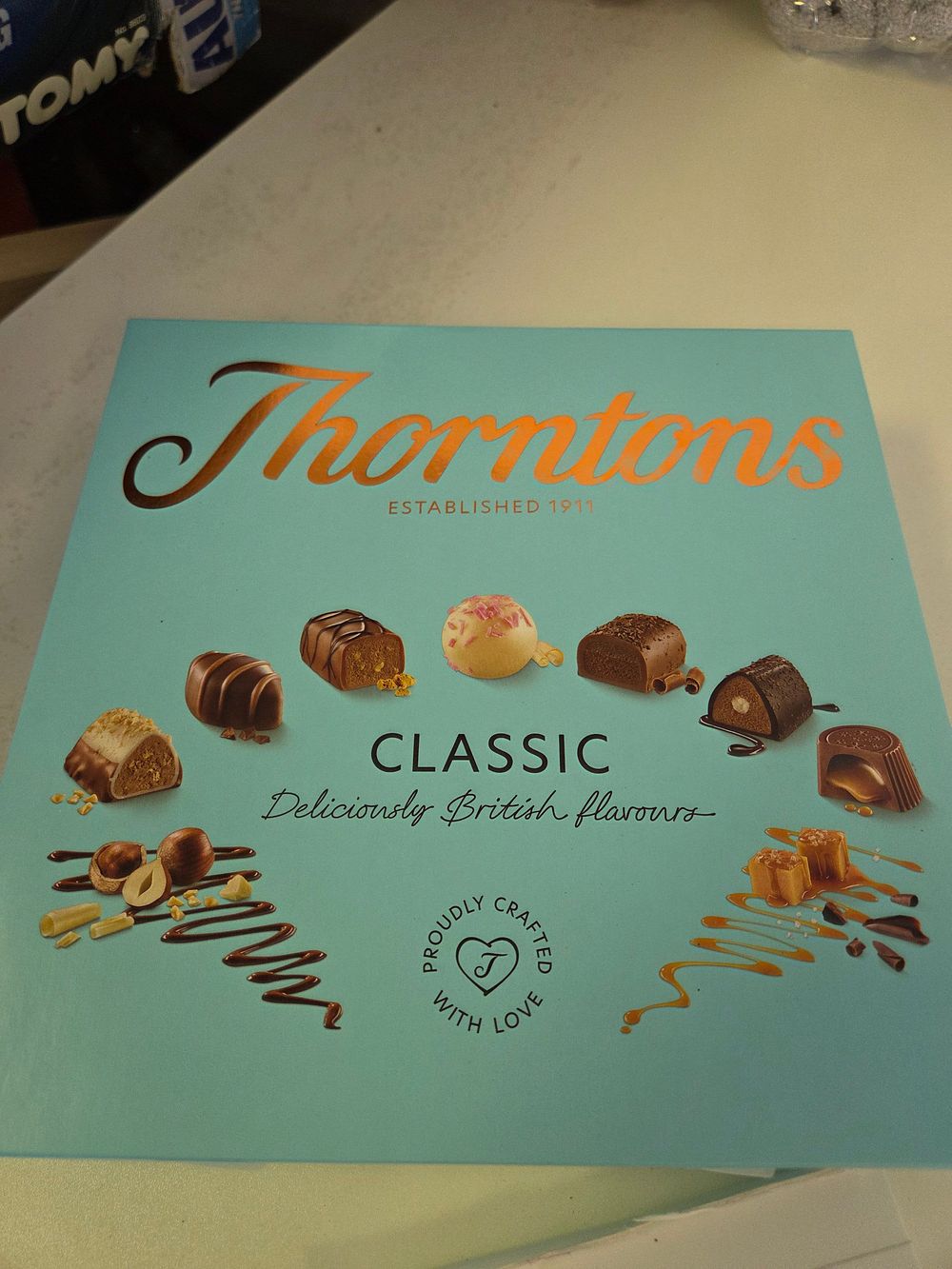 Lot 263 – Thorntons Classic Milk Dark and White Chocolate Collection 449g