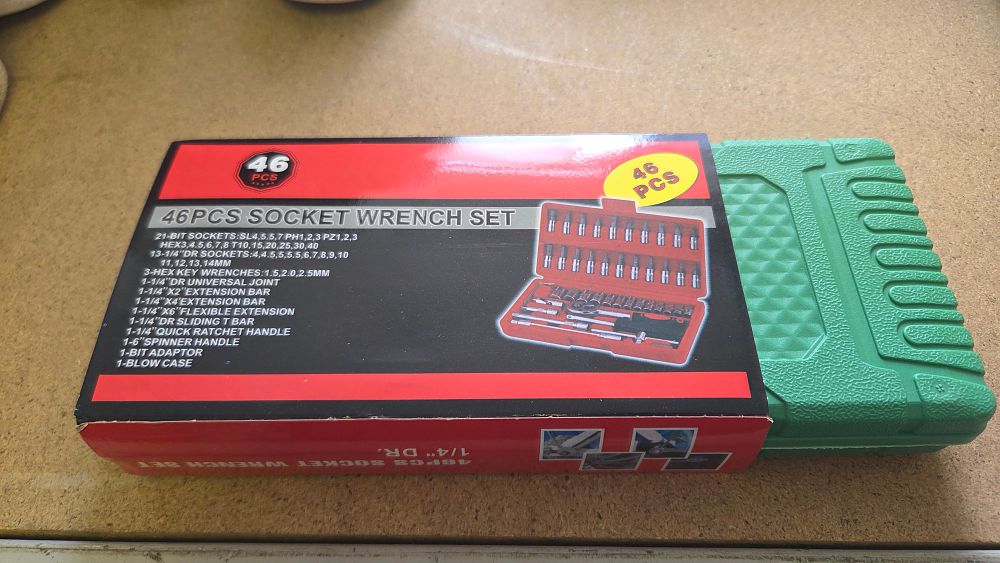 Lot 273 – 46 Piece 1/4 Inch Drive Metric Socket Wrench Set