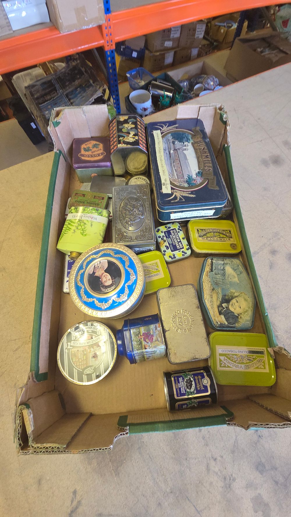 Lot 365 – An Assortment of Vintage British and Irish Advertising and Decorative Lithographed Tins