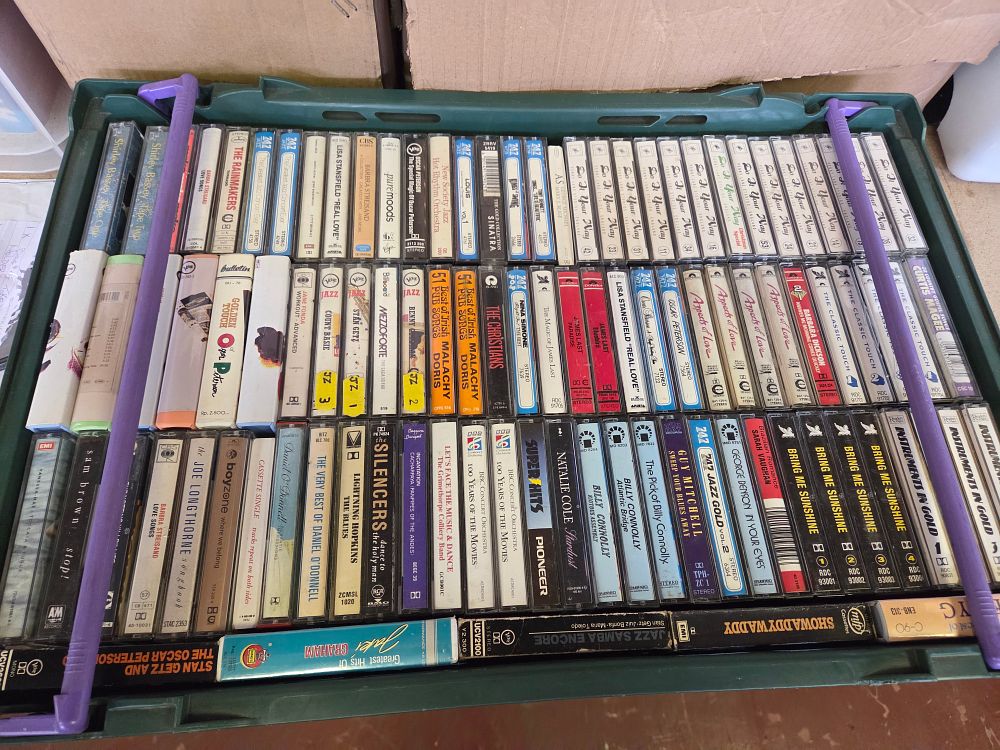 Lot 388 – A Large Collection of Approximately 95 Audio Cassette Tapes Including Jazz Pop and Comedy Artists