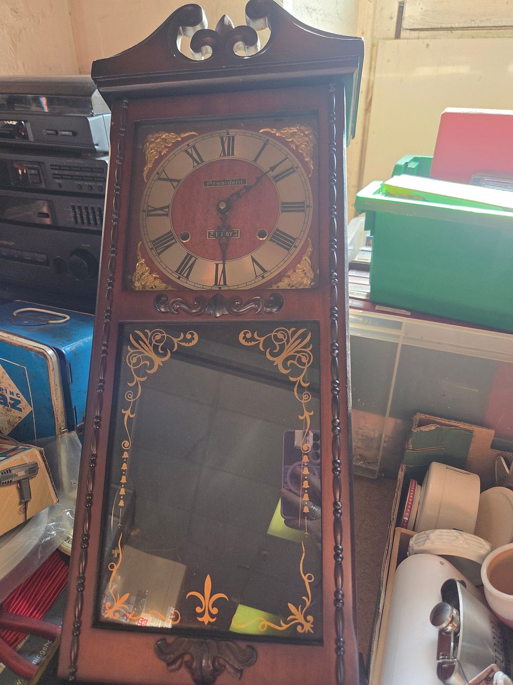Lot 161 – President 31-Day Regulator Style Wall Clock