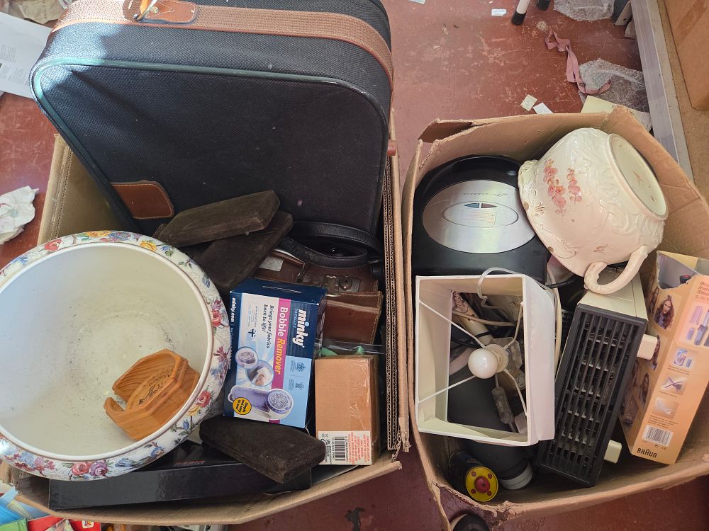 Lot 167 – A Collection of Small Domestic Appliances, Household Sundries, Luggage and Ceramics