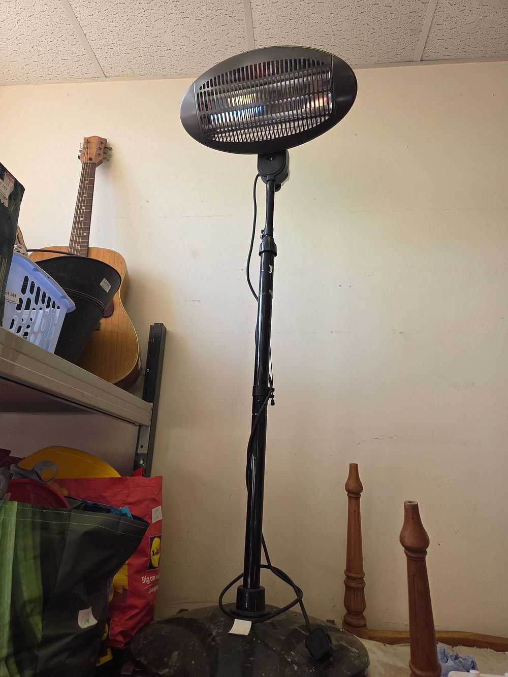 Lot 172 – Contemporary Telescopic Electric Infrared Patio Heater w/o
