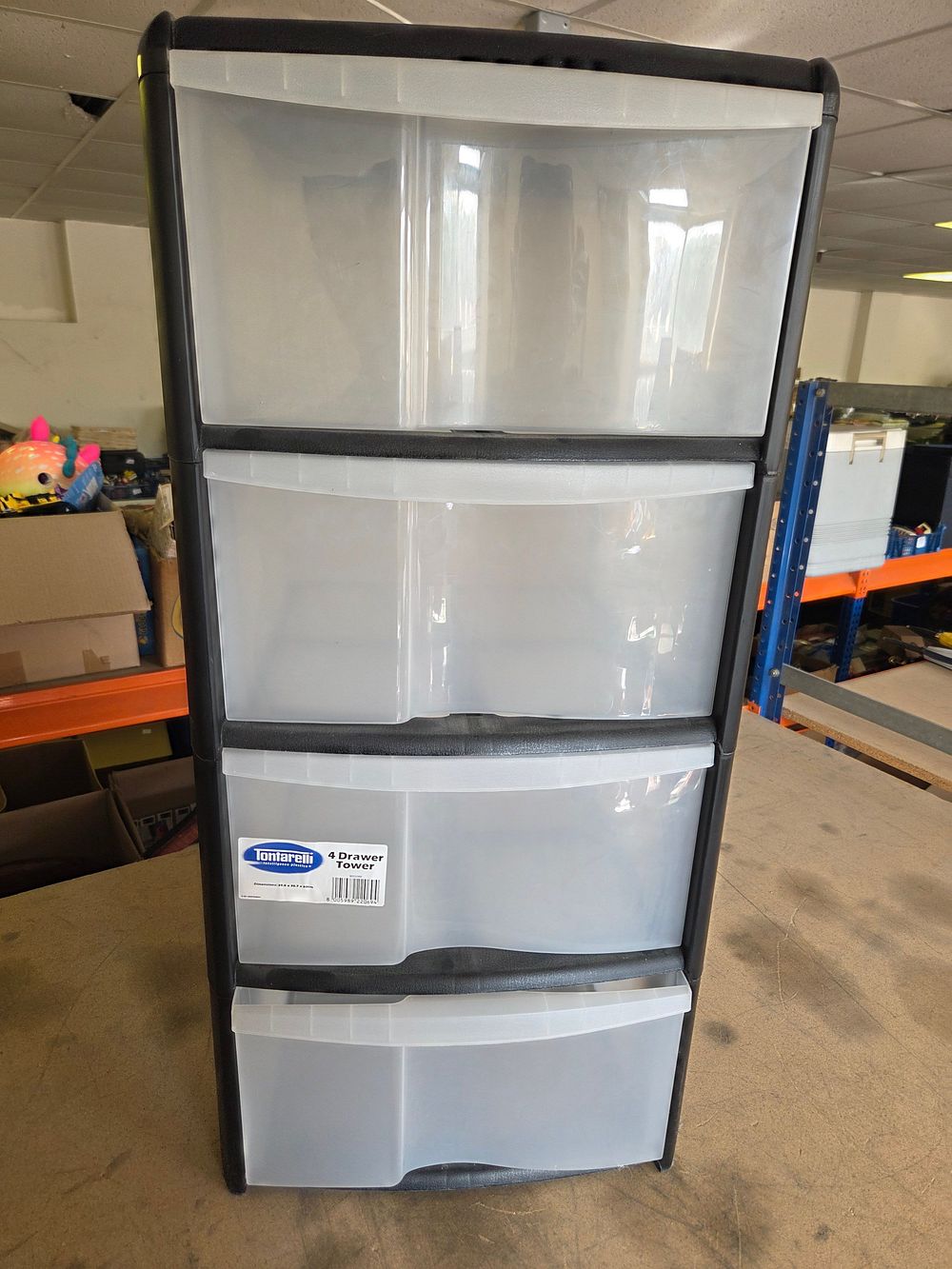 Lot 181 – Tontarelli 4 Drawer Plastic Storage Tower