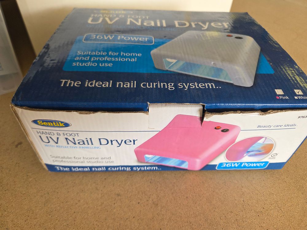 Lot 216 – Sentik 36W Hand and Foot UV Nail Dryer with Reflective Panelling