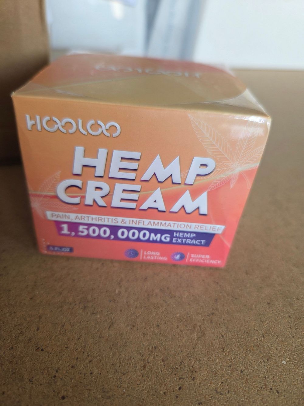 Lot 225 – Hooloo Hemp Cream for Pain and Inflammation Relief 1,500,000mg 3.5 fl oz