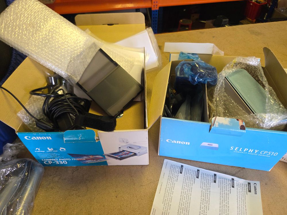 Lot 247 – Two Canon Compact Photo Printers including CP-330 and SELPHY CP510