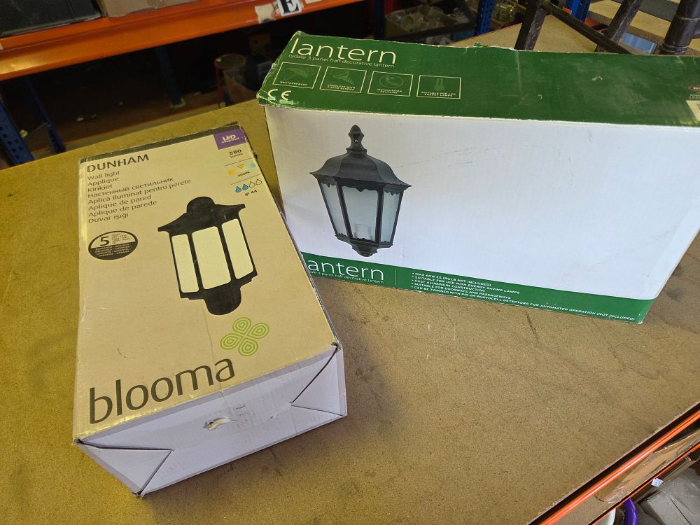 Lot 251 – Two Exterior Wall Lanterns Including Blooma Dunham and Rydale Models