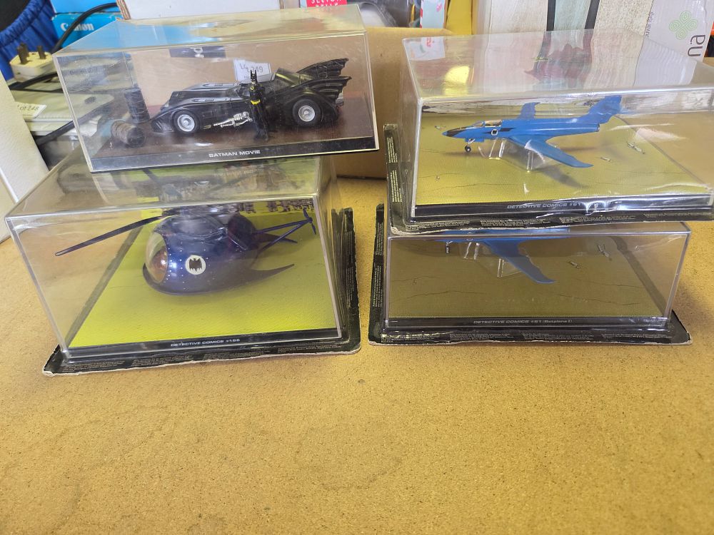 Lot 252 – A Collection of Four Eaglemoss Batman Automobilia Die-cast Model Vehicles