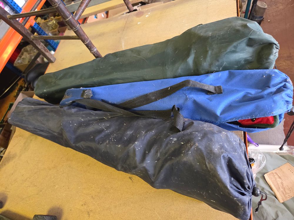 Lot 258 – A Trio of Folding Camping Chairs in Carrying Bags