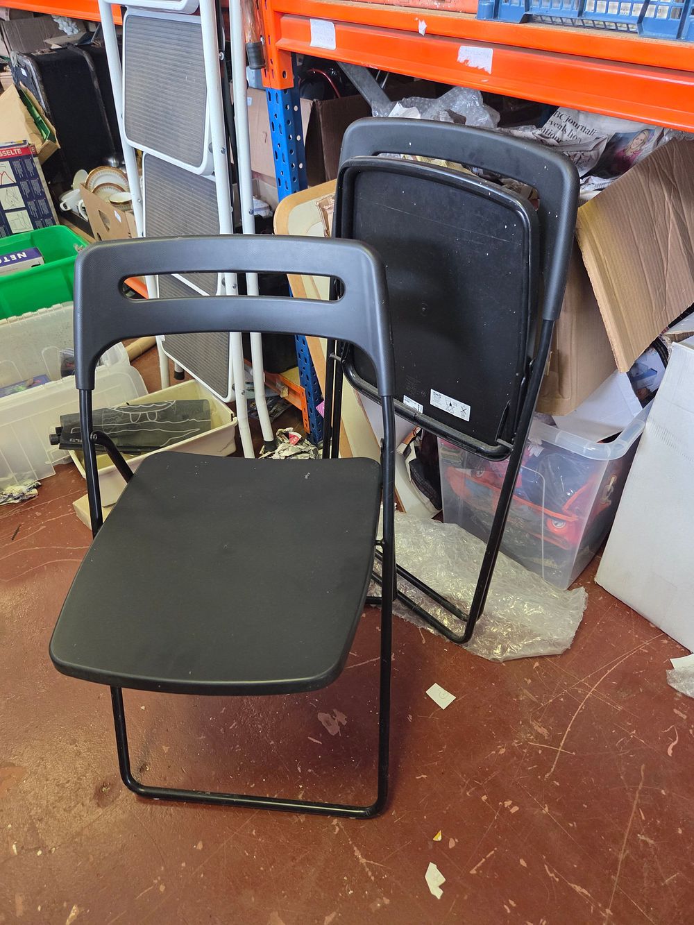 Lot 295 – A Pair of IKEA Gunde Folding Chairs