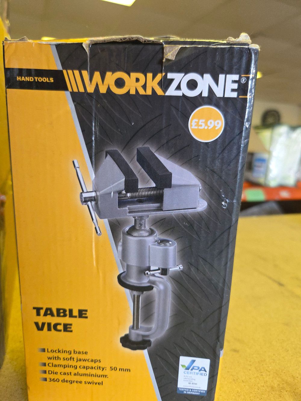 Lot 314 – Workzone Table Vice with 360 Degree Swivel
