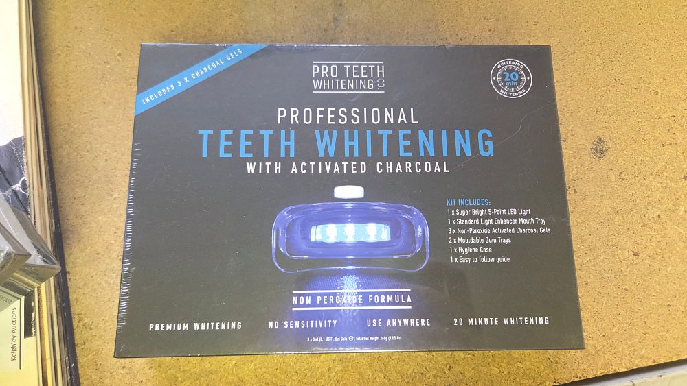 Lot 329 – Pro Teeth Whitening Co Professional Teeth Whitening Kit with Activated Charcoal