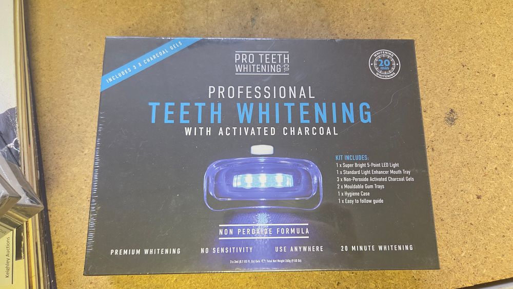 Lot 328 – Pro Teeth Whitening Co. Professional Teeth Whitening Kit with Activated Charcoal