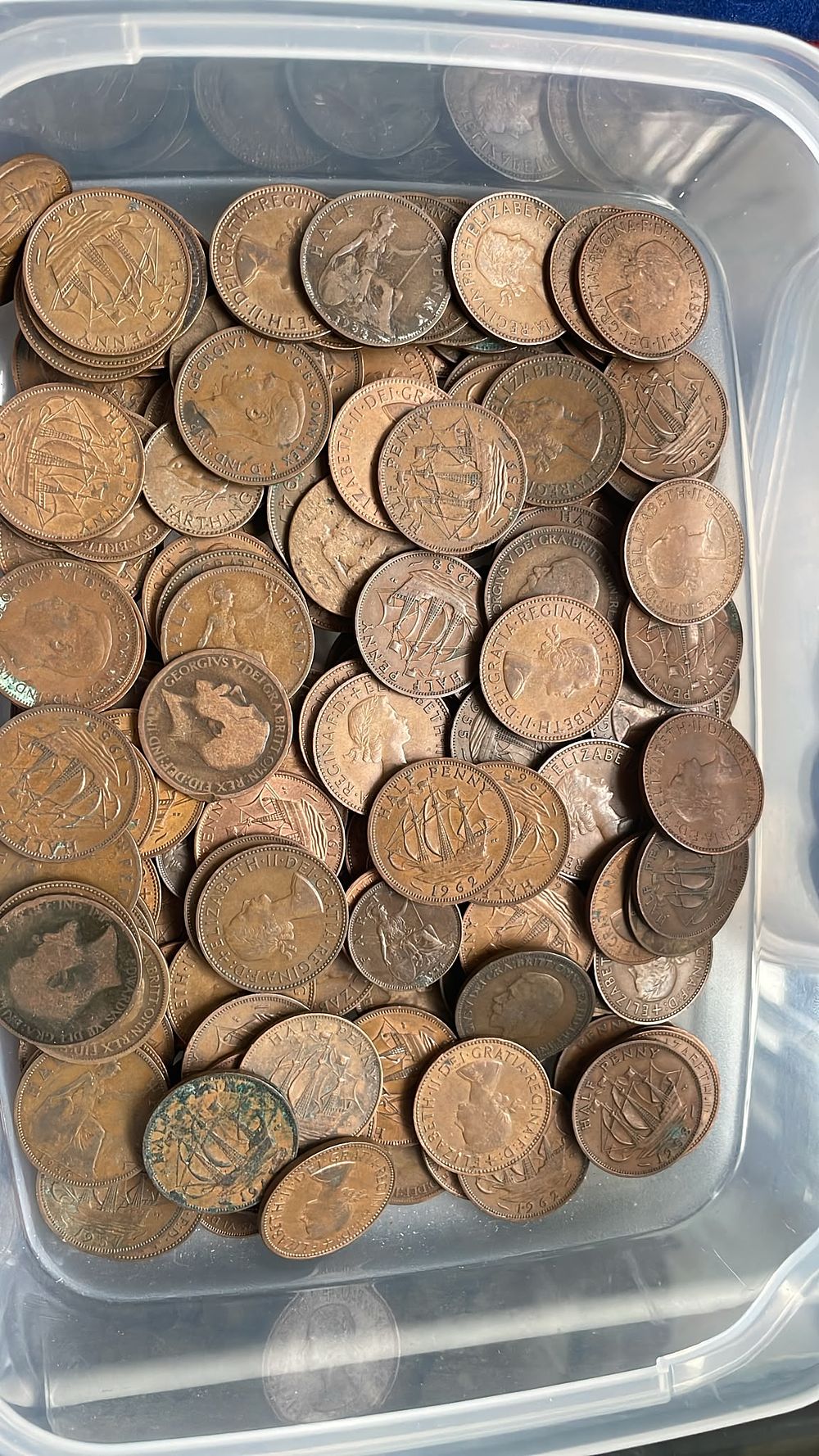 Lot 636 – A Collection of UK Pre-Decimal Bronze Pennies, Half Pennies, and Farthings